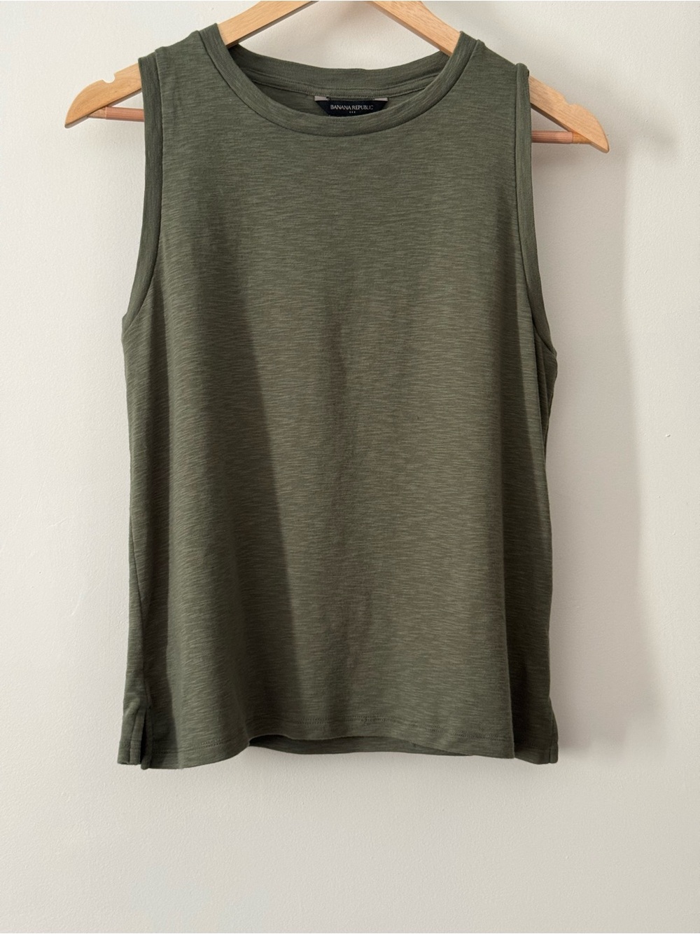 Banana Republic Olive Green Sleeveless Tank Top Small